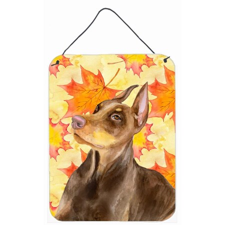 Carolines Treasures Doberman Pinscher Fall Wall or Door Hanging Prints BB9970DS1216